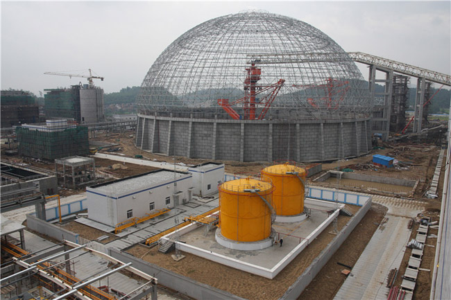 醴陵发电厂网架结构