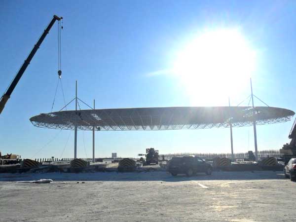 醴陵加油站网架案例